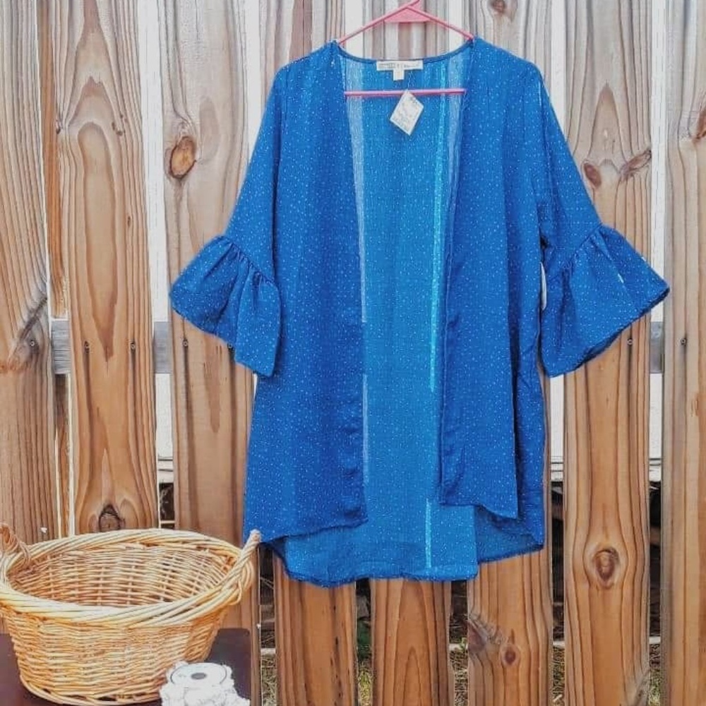 Gypsies & Moondust Kimono Duster Flared Sleeves M